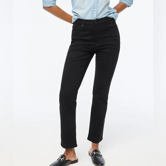 J.Crew Flare crop black jean in all-day stretch Size 31 NWT